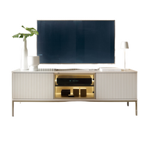 Cashmere tv-bænk med LED SENTOCCI