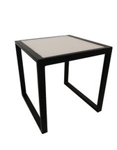 Sort sofabord metalben 50x50 cm Boss 2