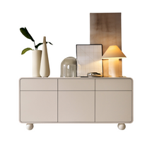 Elegant kommode på kugleformede ben, 160 cm, farve kasmir, LUNARIS