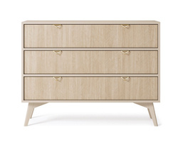 Beige kommode med skuffer FOREST