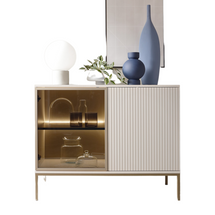 Cashmere tvådörrars byrå med LED SENTOCCI