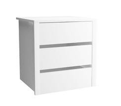 Garderobebeslag - kommode med skuffer hvid