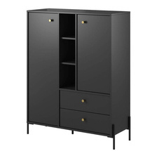 Høj kommode 100 cm antracit NOTTE