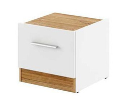 Hvid sengebord med skuffe højre DENTRO