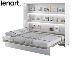 Vægseng 160x200 hvid højglans Bed Concept BC-14