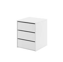 Garderobebeslag - kommode med skuffer hvid IBIS