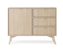 Lille beige kommode med skuffer FOREST