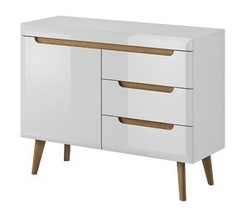Hvid kommode 107 cm Nordi