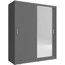 Grafit garderobe med spejl 150 cm MAI