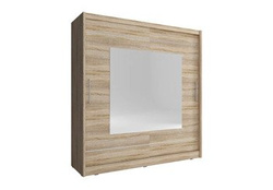 Stort garderobeskab med spejl 200 cm MAI IX