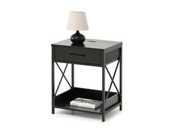 Sengebord med stikkontakter og USB - TORI