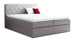 Kontinental seng 140x200 grå Paros