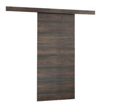 Skydedør Malibu 80 cm mørk aske