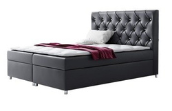 Kontinental seng 140x200 sort Roma