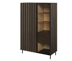 Lavt vitrineskab med LED PIEMONTE