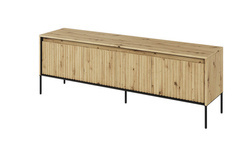 TV bænk i træ med LED belysning TREND