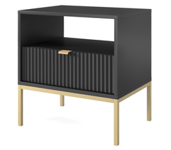 Sort sengebord VOLARE