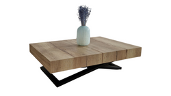 Udtrækkeligt sofabord 120/200x80 cm eg halifax CALPE