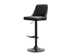 Hocker sort/sorte ben økologisk læder ROTTO