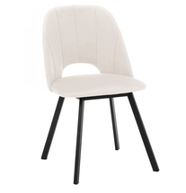 Velour spisestuestol creme FLOREN II