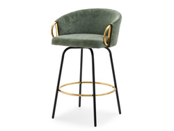Hocker grønne sorte ben CLARA