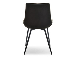 Velourstol sorte ben/sort ADEL