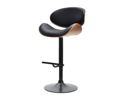 Hocker i valnød med sorte ben HOCKER i valnød