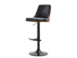 Hocker i valnød med sorte ben HOCKER i valnød