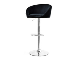 Hocker krom ben sort velour HOCKER Velour