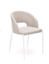 Beige stol med sorte ben ALEPPO