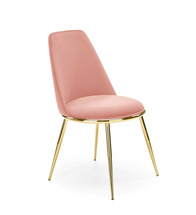 Lyserød stol velour K460