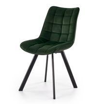 Velour spisestuestol mørkegrøn K332