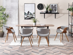 Stol i valnød valnød ben valnød/grå BENT