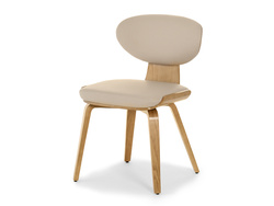 Egetræsstol med beige egetræsben JULIO