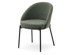 Grøn stol med sorte ben MARINA