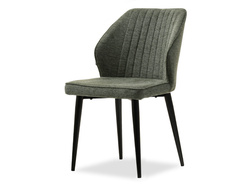 Polstret stol med grønne, sorte ben GASPAR