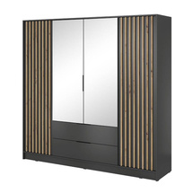 Skab med spejl grafit Nelly 4D