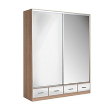 Døre garderobe med spejl Lopez 200