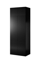 Sort højskab 90 cm med overskab PAFOS