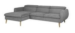 Hjørnesofa CENTO 04 grå venstre 250x170x96 cm