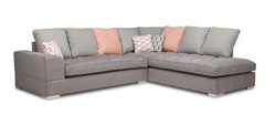 Hjørnesofa FANO grå højre 291x245x96 cm