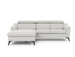 Hjørnesofa beige 240 cm venstre PESCA