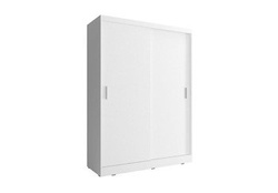 Smal garderobeskab 130 cm hvid Wiki