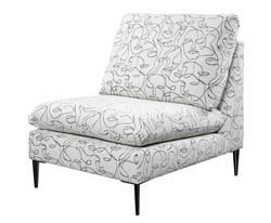 Polstret lænestol mønster TRONTO