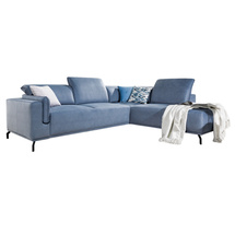 Hjørnesofa sovesofa blå højre Busto