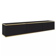 Sort TV bænk 175 cm ORO