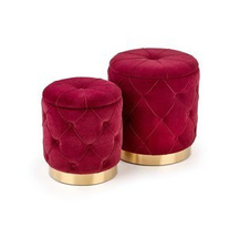 2 puffer bordeaux Polly