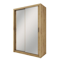 Todørs garderobe med spejl 150 cm eg shetland IDEA 17