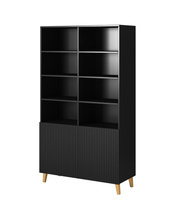 Sort bogreol 100 cm PAFOS