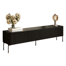 Sort tv-skab 190 cm VICTORIA